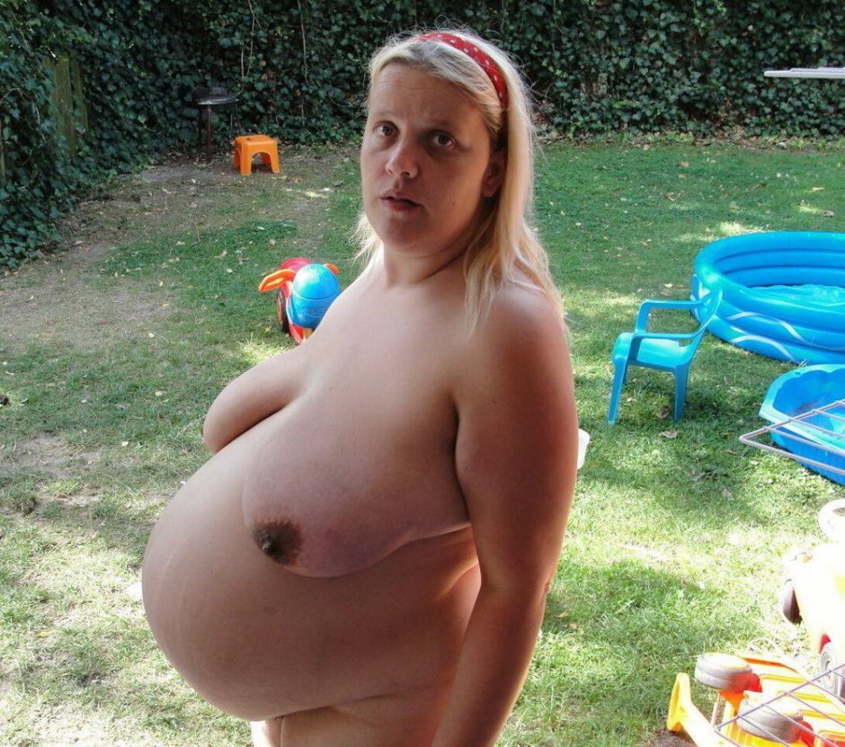 Сиськи беременной