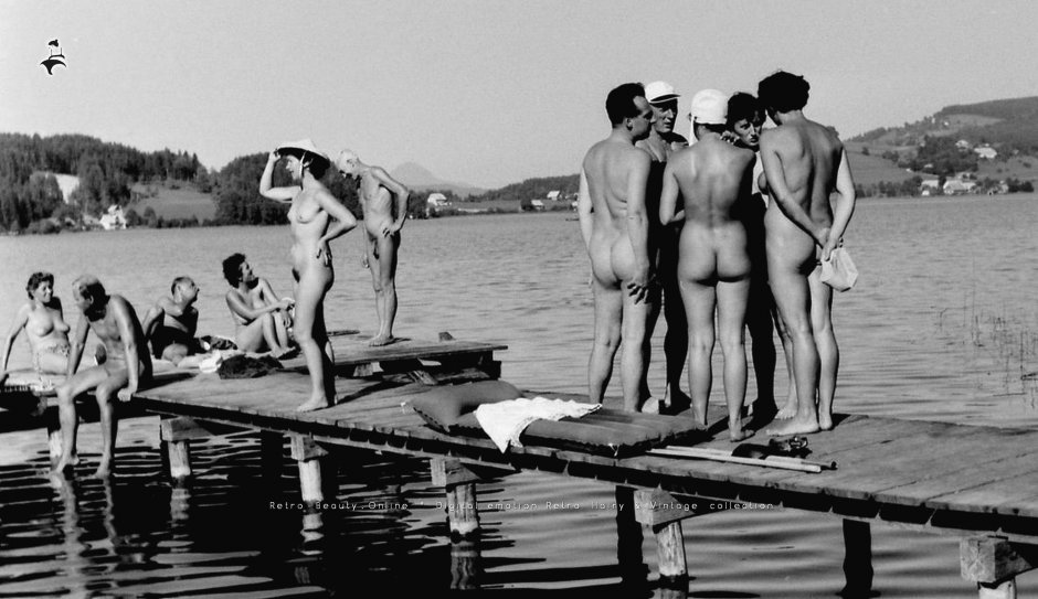 Ретро нудистские семьи