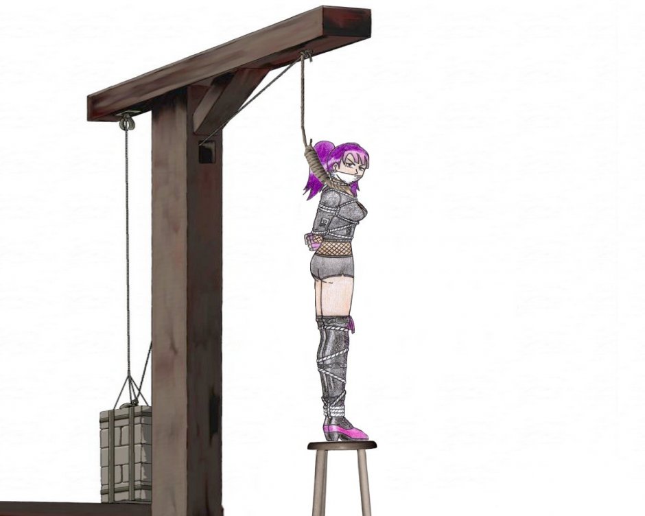 Девушки крутятся на веревках