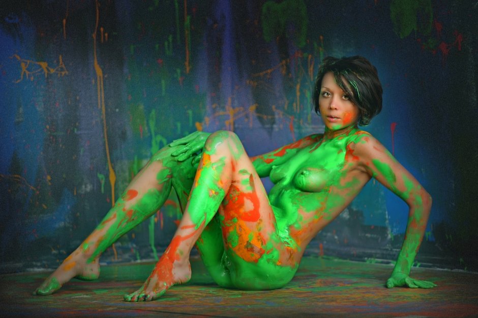 Бодиарт на женском теле 18