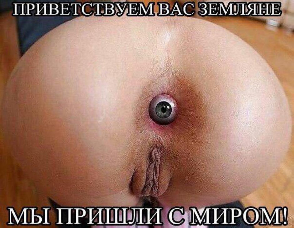 Большие дырочки в попе