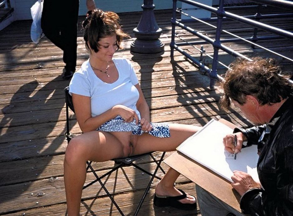 Зрелая засветила пилотку