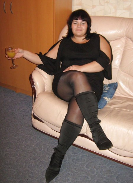 Corset on a plump girl