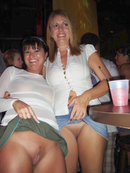 Women without panties doggy style