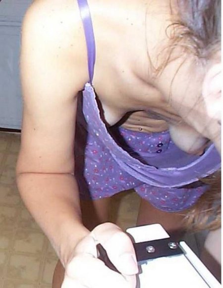 Flashed beautiful breasts
