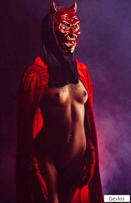 Erotic photo without a mask