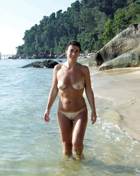 Mature women topless