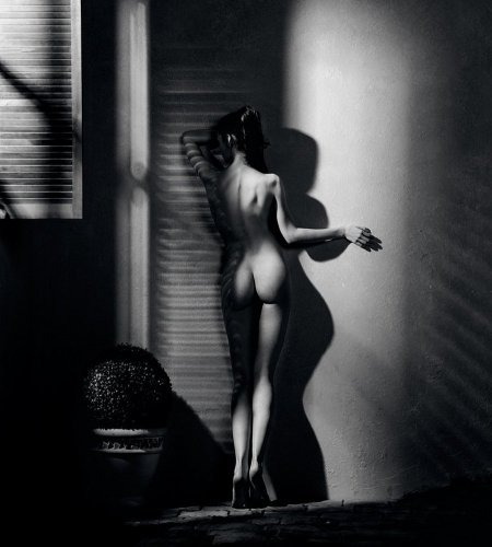 Black and white nude art
