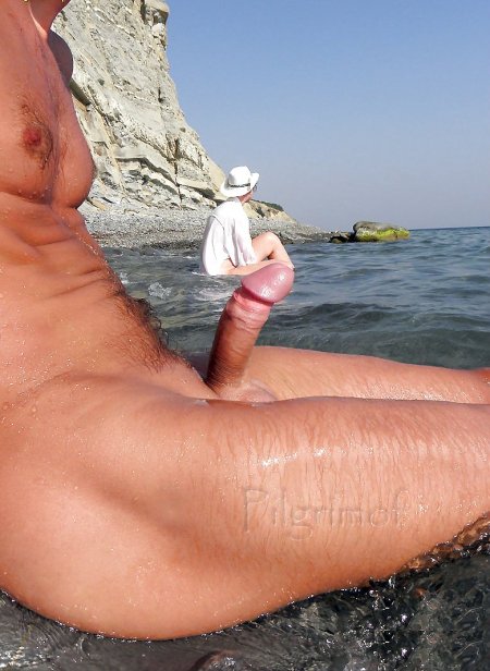 Naked guys fucking on the beach