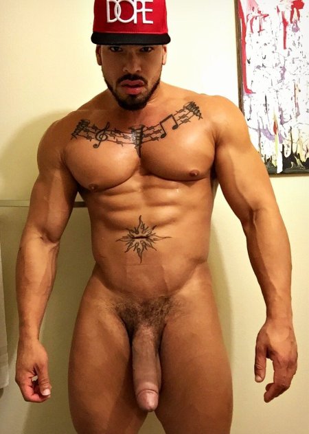 Naked pumped up men