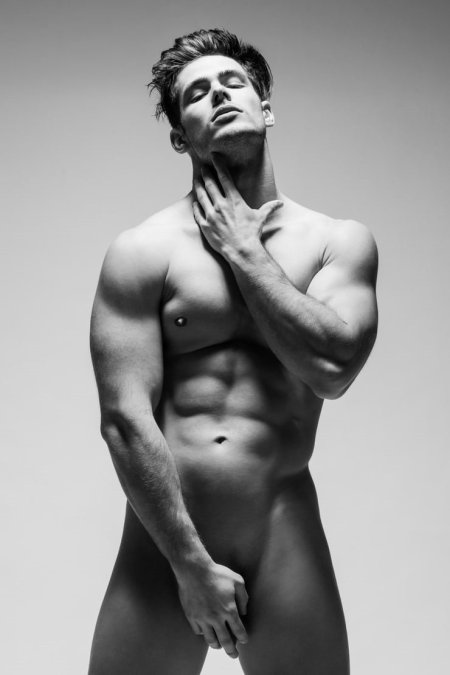 The male models are naked