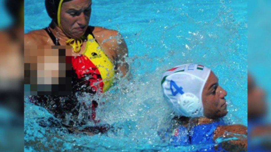 Женское водное поло подводные съемки