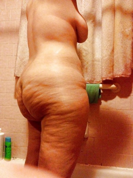 Naked older women with cellulite