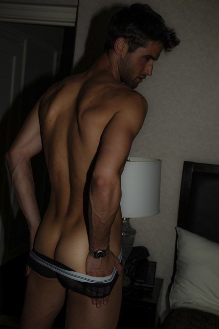 Handsome men without panties