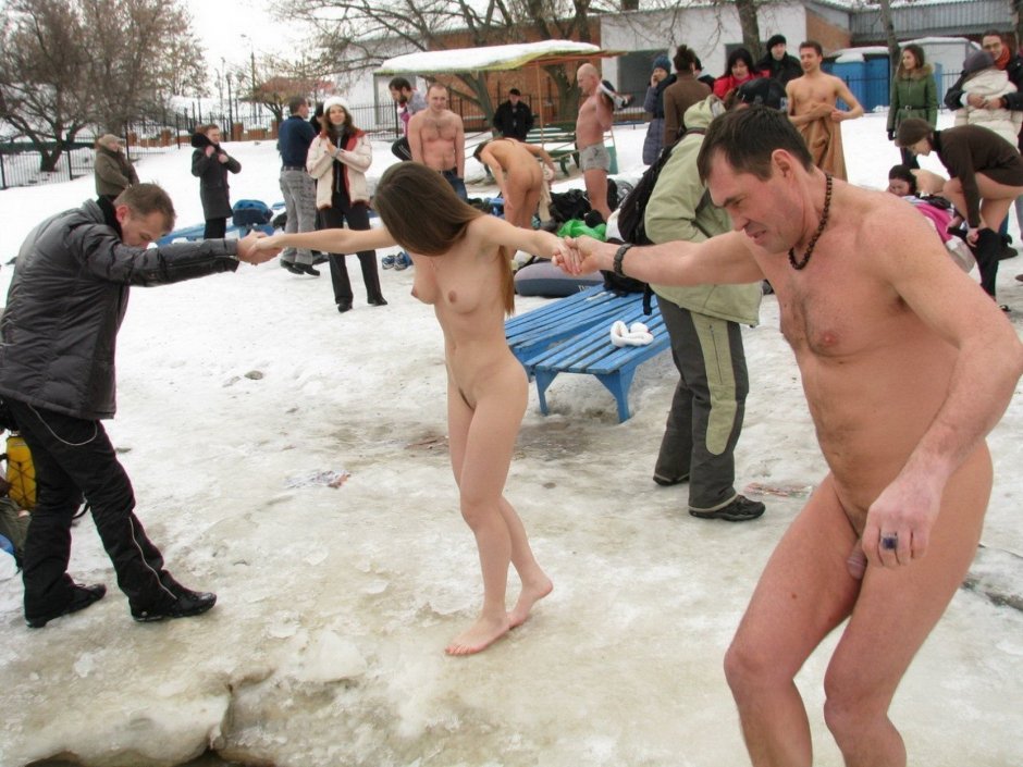 Прорубь на крещение