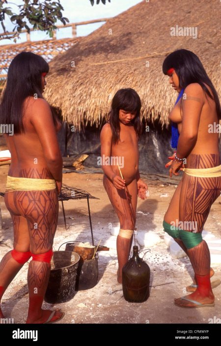 Naked women of wild tribes