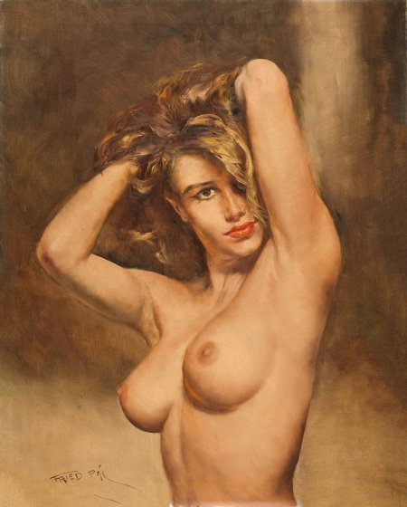 Nude painting by Eric Valles