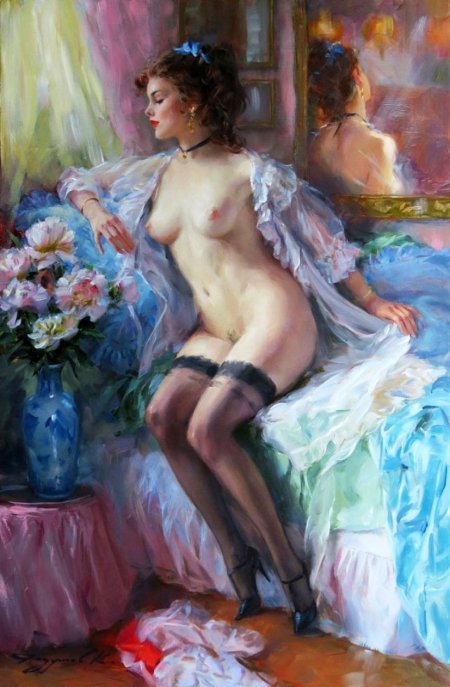 Nude artist Oleg Kalitenya