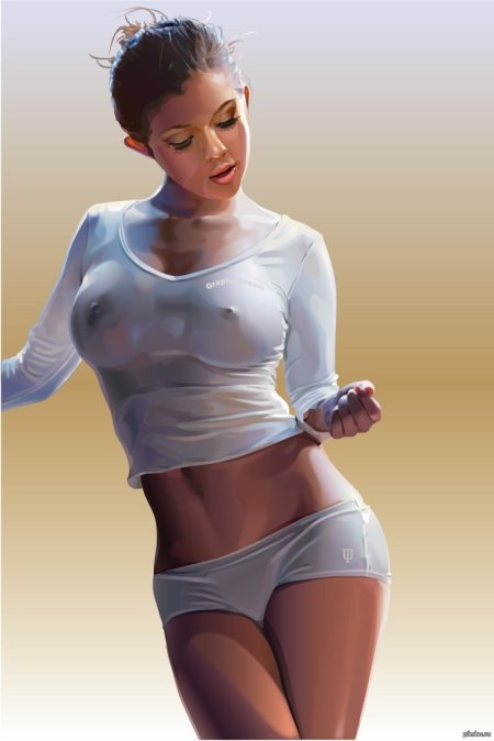 Girls with big tits without panties