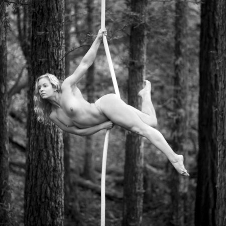 Aerial gymnast nude