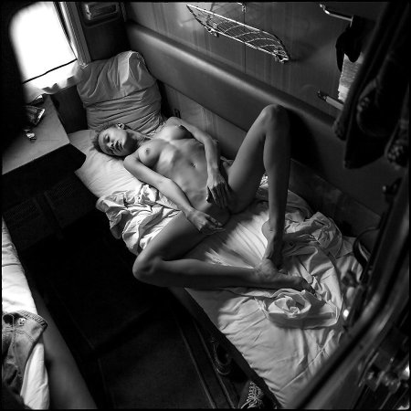 Kiselev Pavel on the train nude