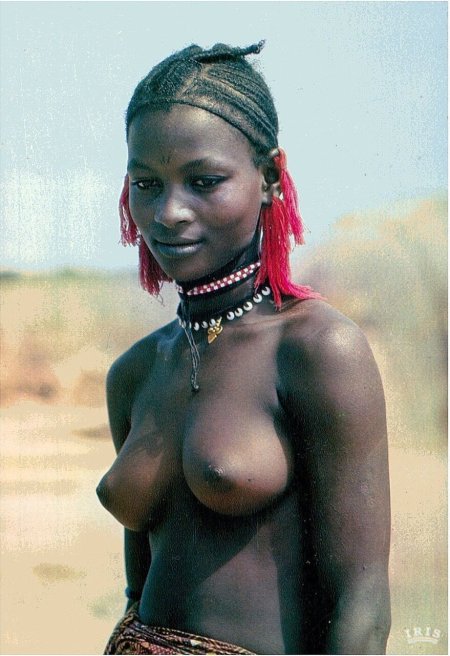 Naked African black women