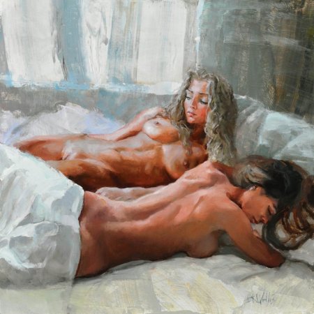 Nude painting by Eric Valles