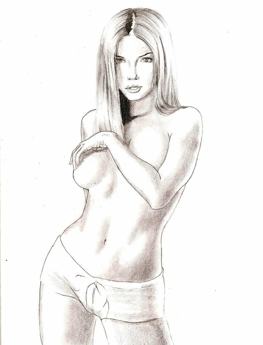 Рисунки карандашом голые
