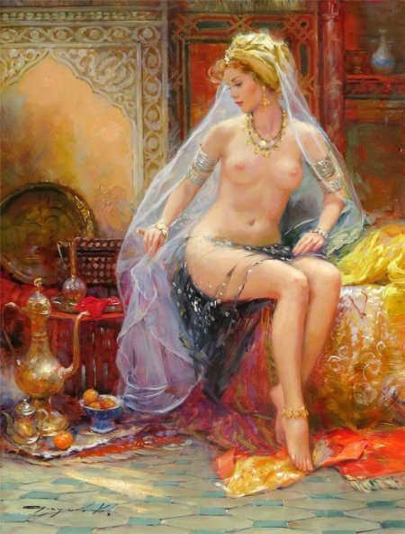 Concubines in a harem fucking