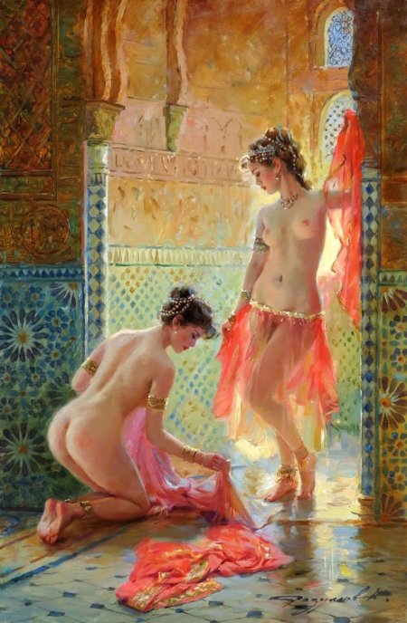 Konstantin Razumov artist painting harem