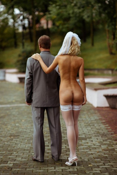 Naked men clothed women