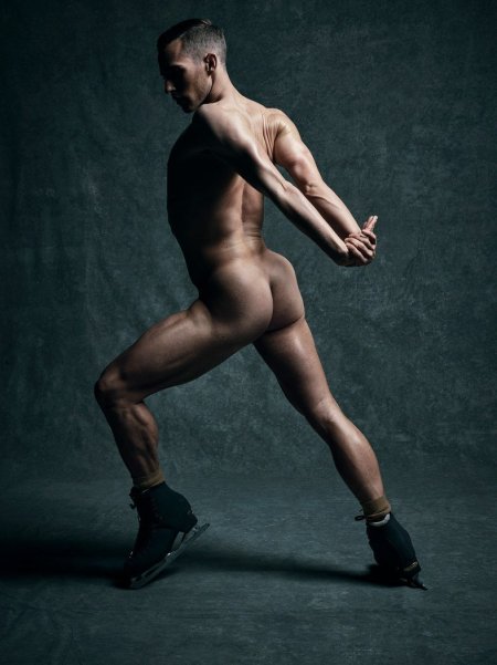 Naked figure skaters