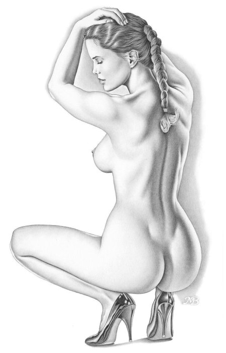 Pornographic drawings of women