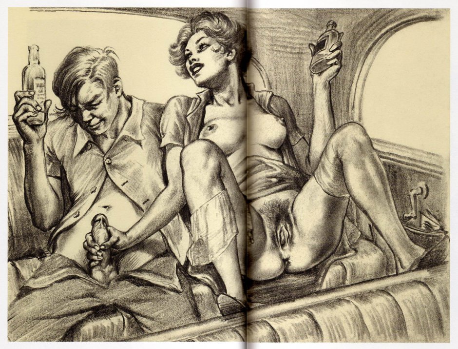 Ретро порнографии рисунок карандашом