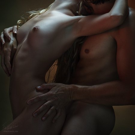 Erotic poses of a man from behind