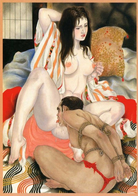 Antique pornographic painting