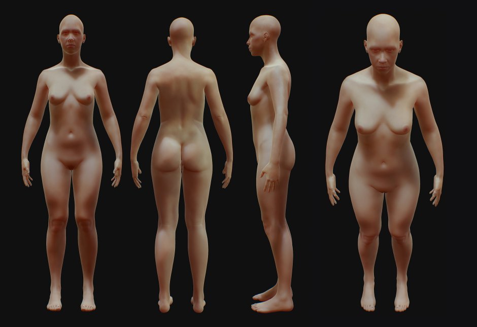 Голая блондинка в деревне