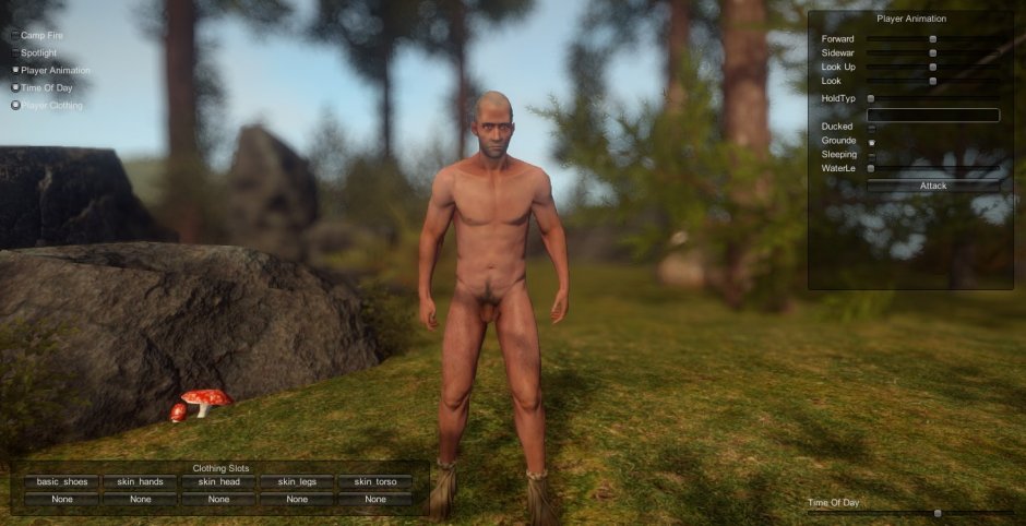 Красивая грудь на природе