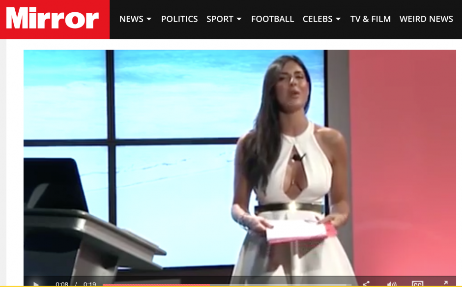 Телеведущие прозрачный стол