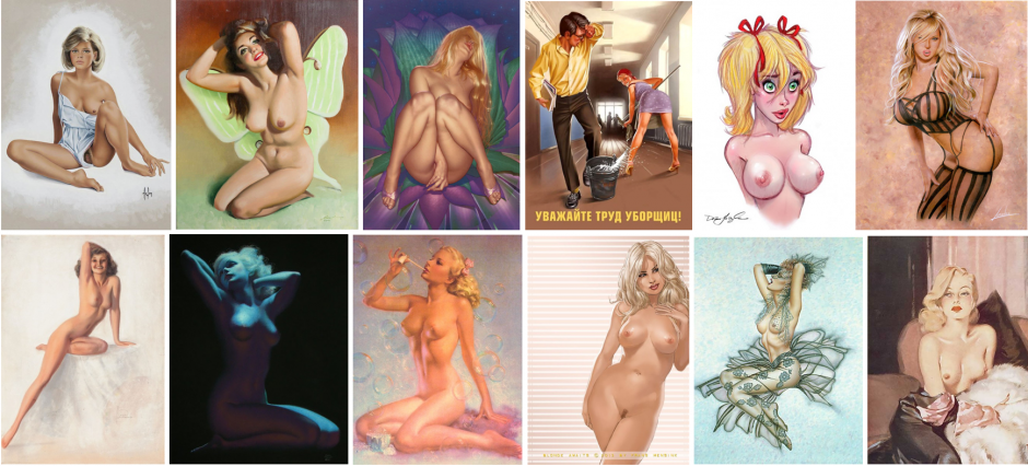 Эро мульт в стиле Пинап