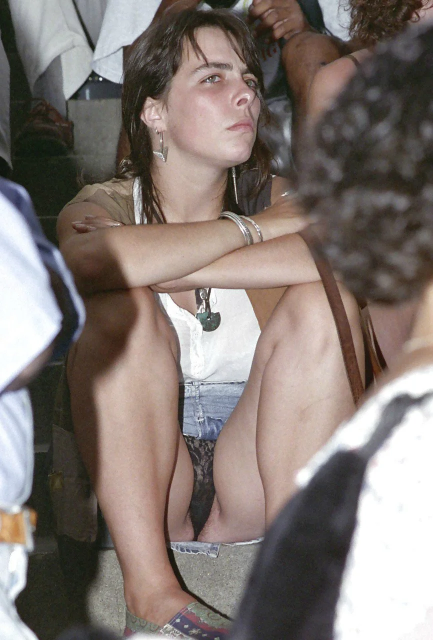 Взрослая женщина засветила