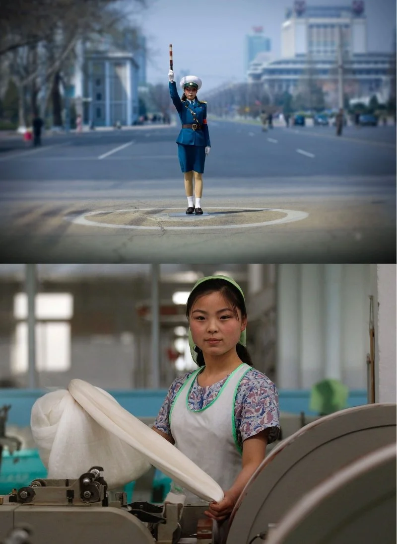 Парад в Северной Корее женщины