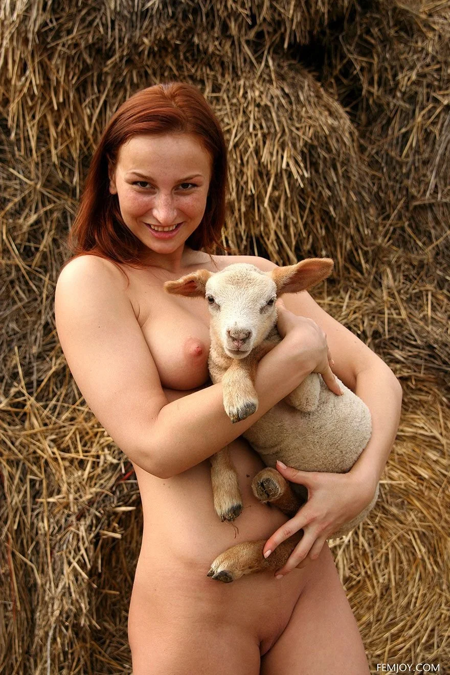 Девушки на сеновале без