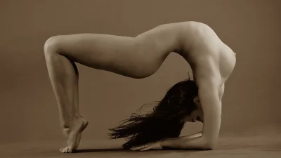 Naked gymnast балерина Ирина
