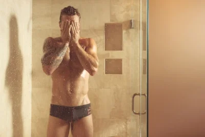 Мужчина в душе фотосессия