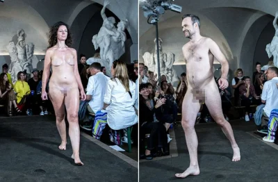 Голые женщины на подиуме