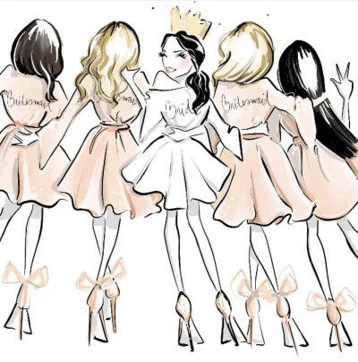 Девичник иллюстрации