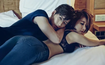 Пак Хэ Чжин в кровати