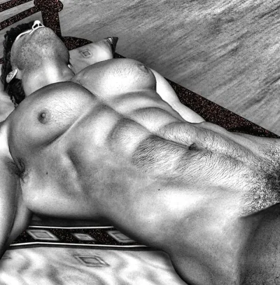 Красивое голое мужское тело