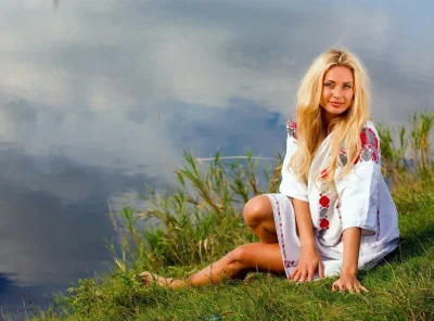 Красивая славянская девушка